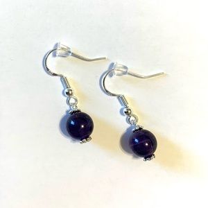 Sterling Silver AAA Amethyst Earrings